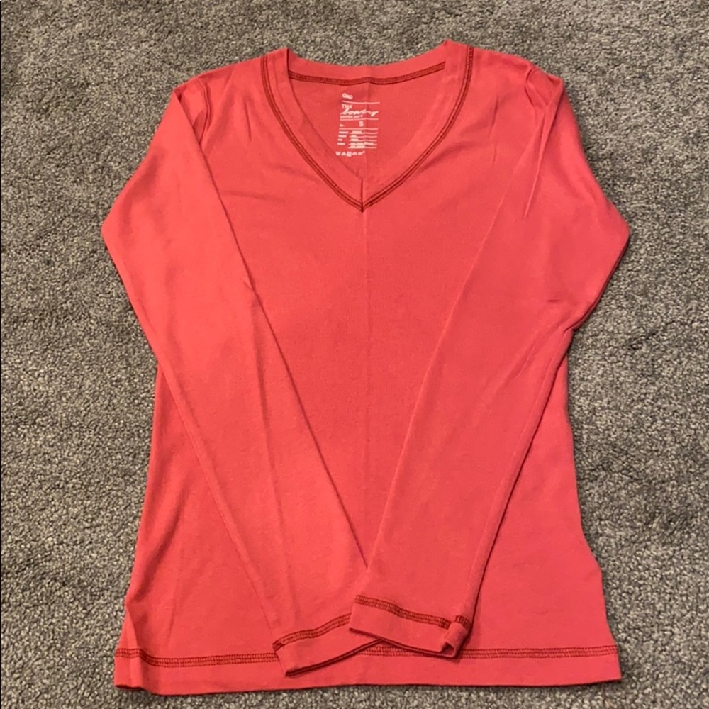 Long sleeve V neck